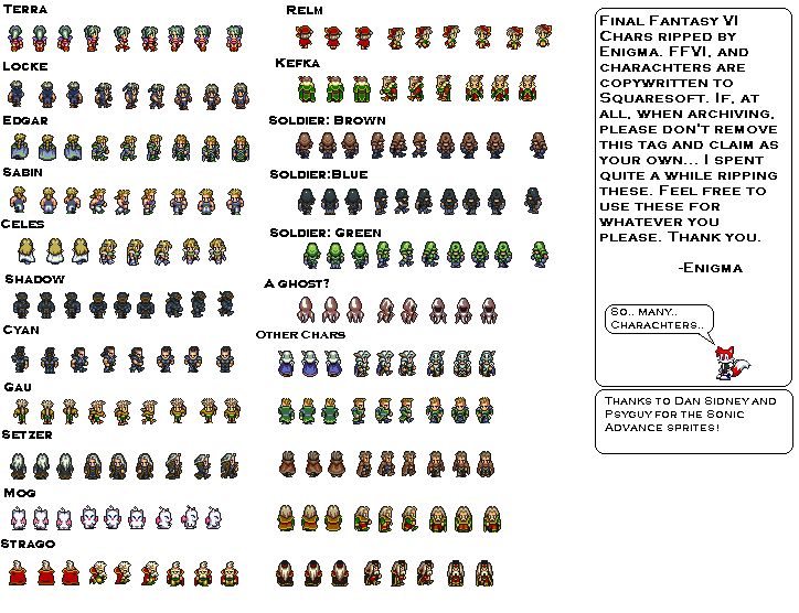 Final Fantasy VI Characters